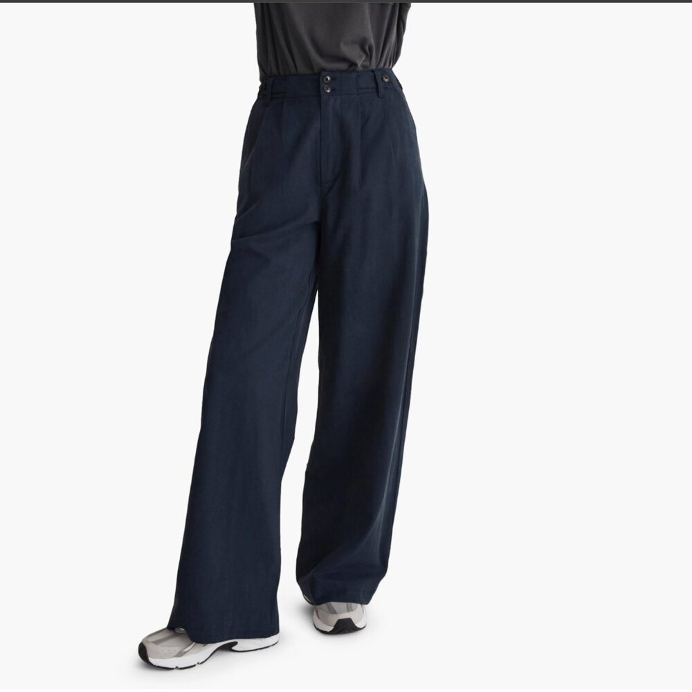 Madewell Harlow Wide Leg Pants | Deep Indigo | Size 00P